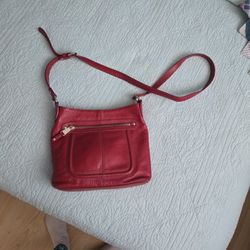 Red Leather Purse
