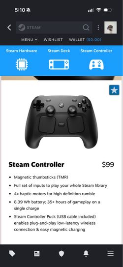 Brand New Steam Controller (Factory Sealed / Unopened