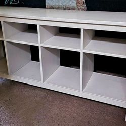 IKEA WHITE TV STAND/ENTERTAINMENT CENTER/BOOKCASE 