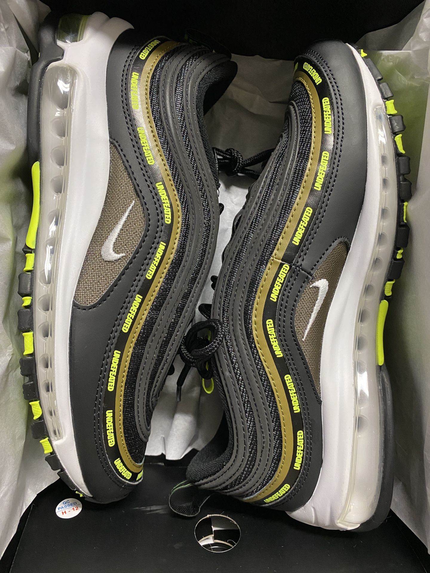 Undefeated Nike Air Max 97 Black Volt Size - Main Image