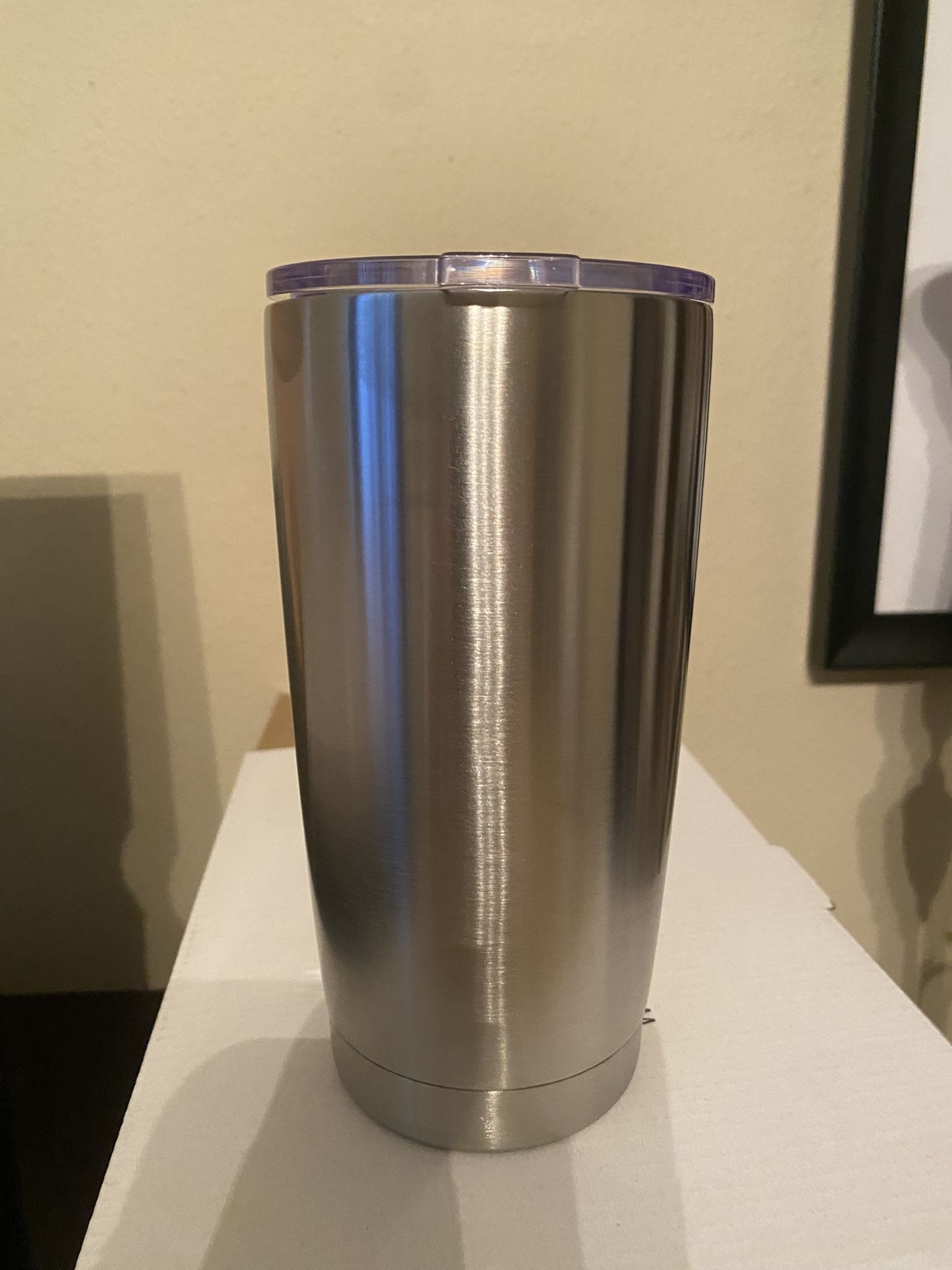 4-pack 20oz Stainless Steel Tumblers W/lids And Reusable Straws