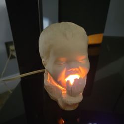 Vintage Baby Yawning Nursery Lamp...1940s Era