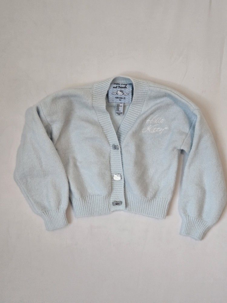 Forever 21 Angel Hello Kitty Knit Cardigan