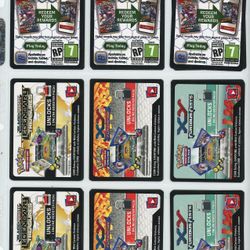 Pokémon TCG Online Lot – 9 Cards – NM+