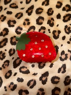 Kate Spade New York x Target Red Strawberry Claw Hair Clip - NWOT