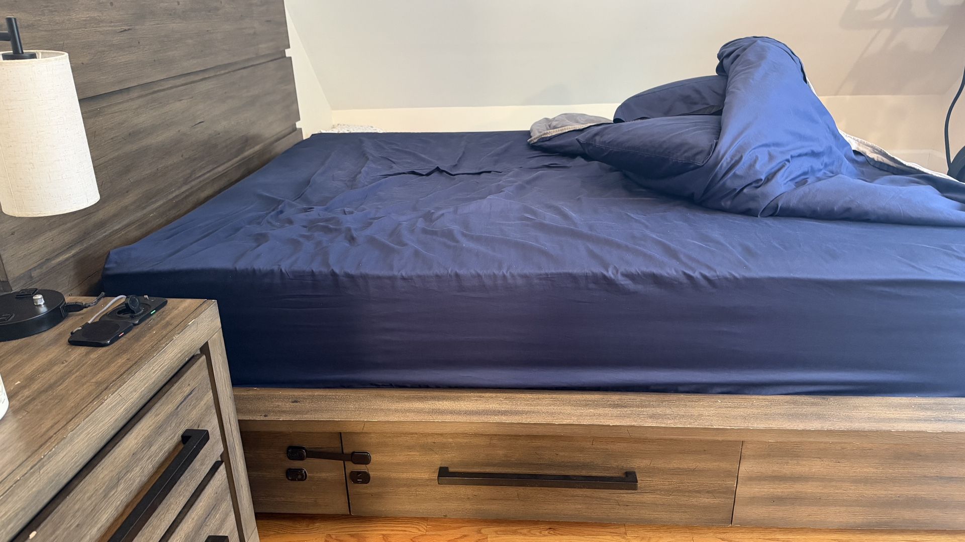 Bed Frame & Nightstand For Sale