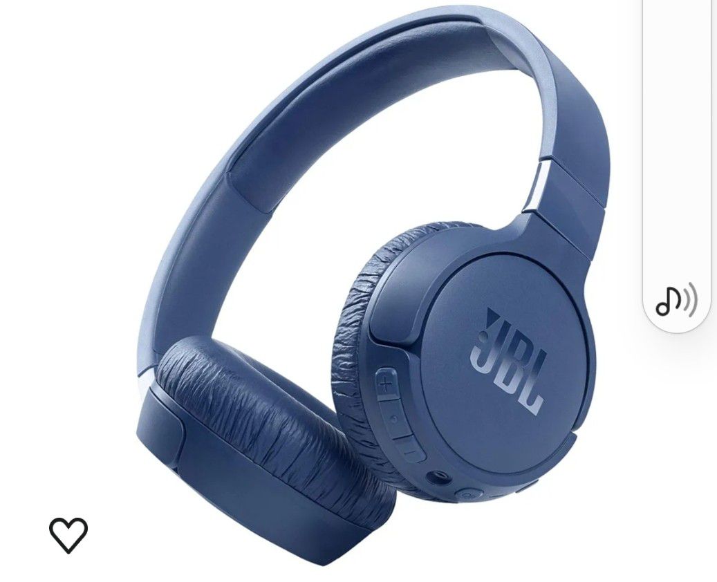 
JBL Tune 660NC: Wireless On-Ear Headphones with Active Noise Cancellation - Blue, Medium