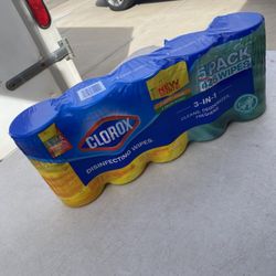 5 Pkg Clorox Disinfecting Wipes