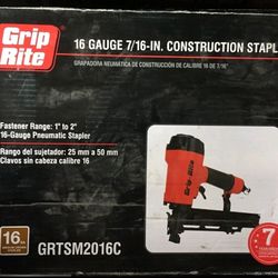 Grip Rite 16 GAUGE 7/16 in Staple Gun