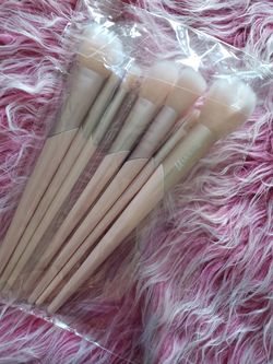 7Pcs Pink makeup brush set