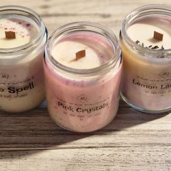 Hand poured NON TOXIC Soy Candles.$15