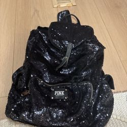 LOW PRICE MOVING- RARE VICTORIAS SECRET SEQUIN BACKPACK 