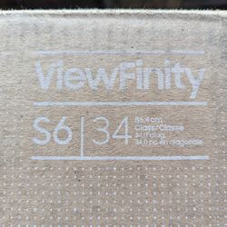 Samsung ViewFinity S6 34" Curved Ultrawide Monitor (Model: LS34C650UANXGO)