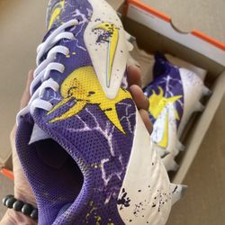 Custom Painted Football Cleats (read Description )