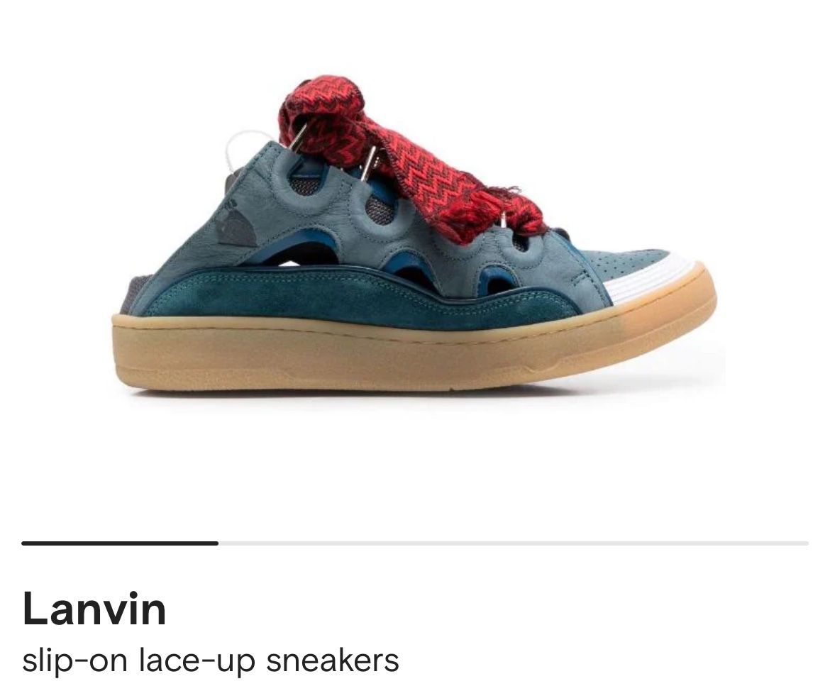 Lanvin slip-on lace-up sneakers