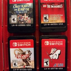4 Nintendo Switch Games $20 Each