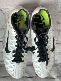 Nike Zoom Maxcat White Black Track Running Spikes Shoes Men's 9.5 for Sale in Wichita, KS -