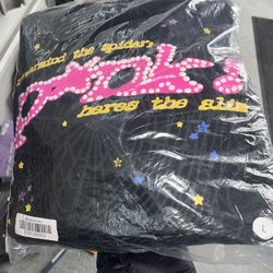 pink sp5der hoodie