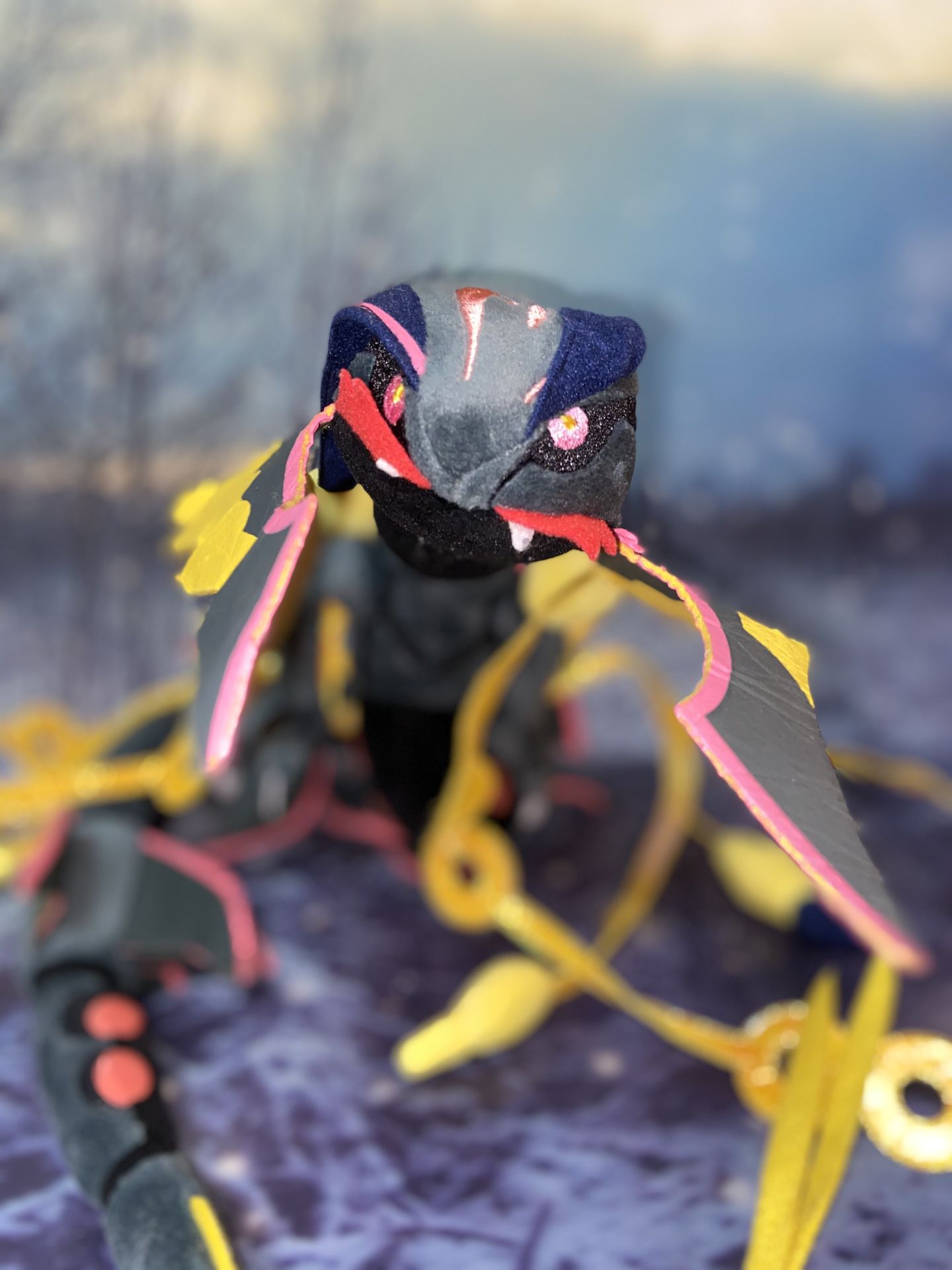 Pelúcia Pokemon Shiny Mega Rayquaza -80cm - Pronta Entrega