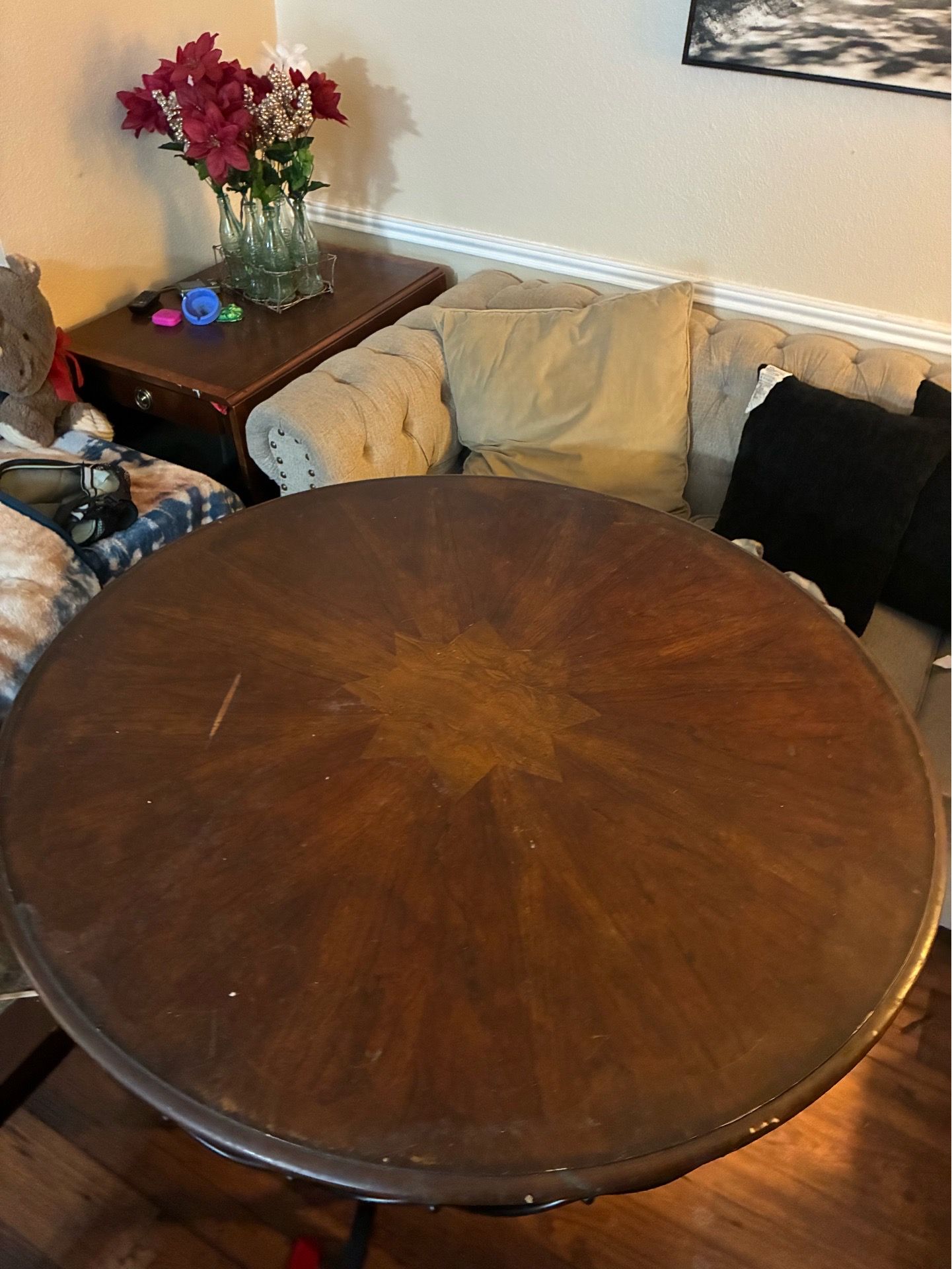 wood kitchen table