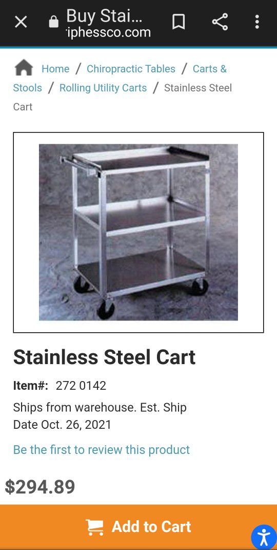 Stainless Steel Cart - Scripp Hesco