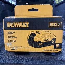 DEWALT 20V MAX 5.0Ah Battery Pack – $65