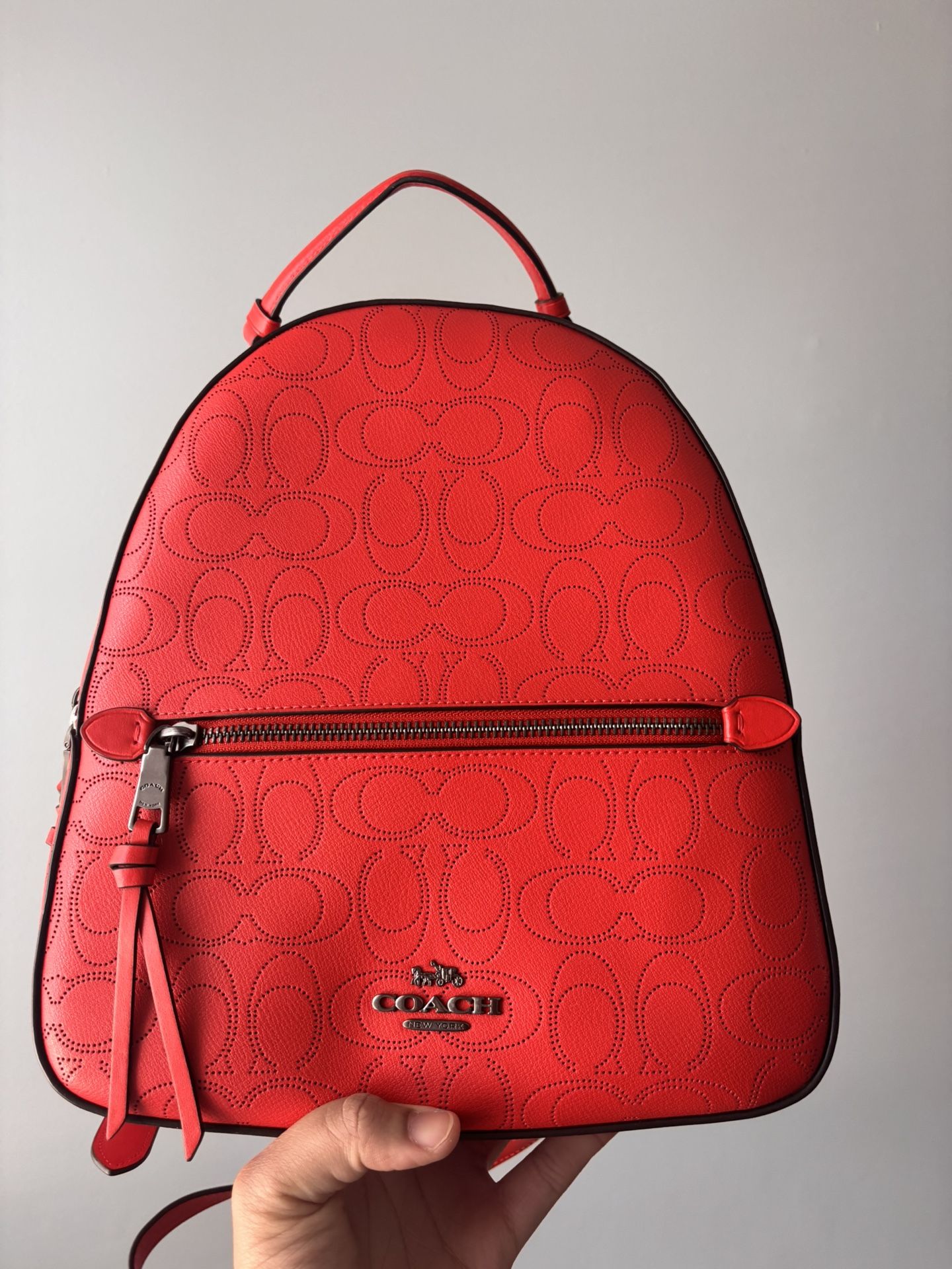 Coach Cherry Red Backpack