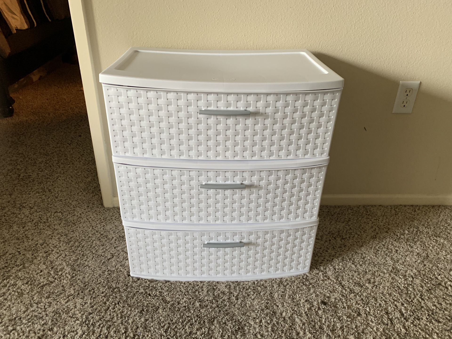 White storage container