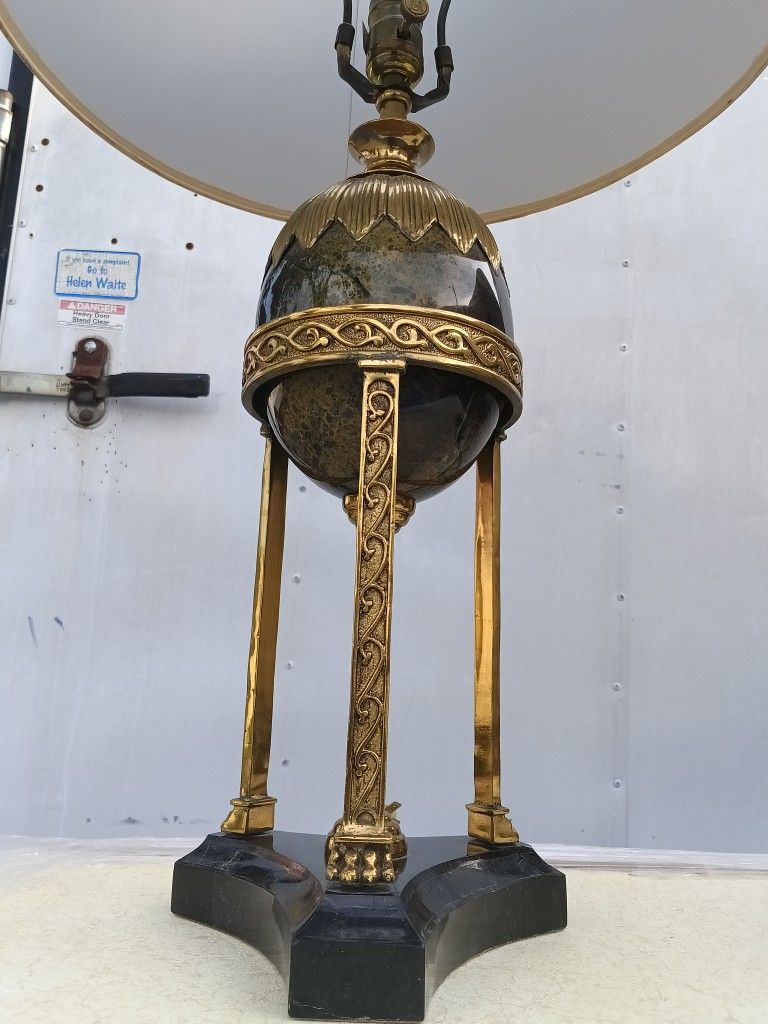 Maitland Smith ~ Marble Egg Lamps