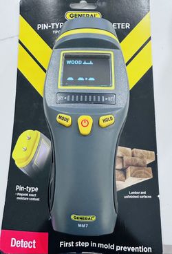 General Tools Pin Type Digital Moisture Meter for Water Damage and Mold Prevention