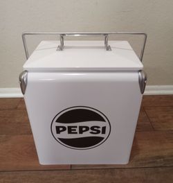 Pepsi Retro  White Cooler