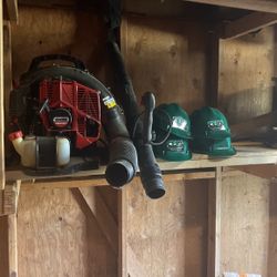Mic.  Stuff.  Blower. Safe Hard Hats New 