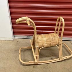 Poppie Rattan Rocking Horse
