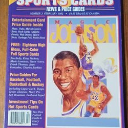 Magic Johnson Sportcard Price Guide 2 Uncut Sheet Cards 1992