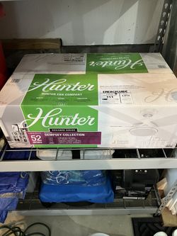 Hunter Dempsey Collection Fan with Remote Control 52 inch