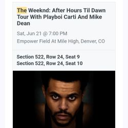 The Weekend Tickets