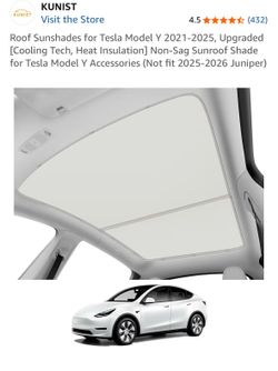 Tesla Model Y Roof Shade 2021-2025