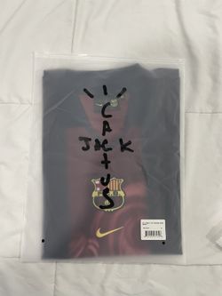 Travis Scott X Nike X FC Barcelona Retro 2000/01 Home Skeleton Jersey