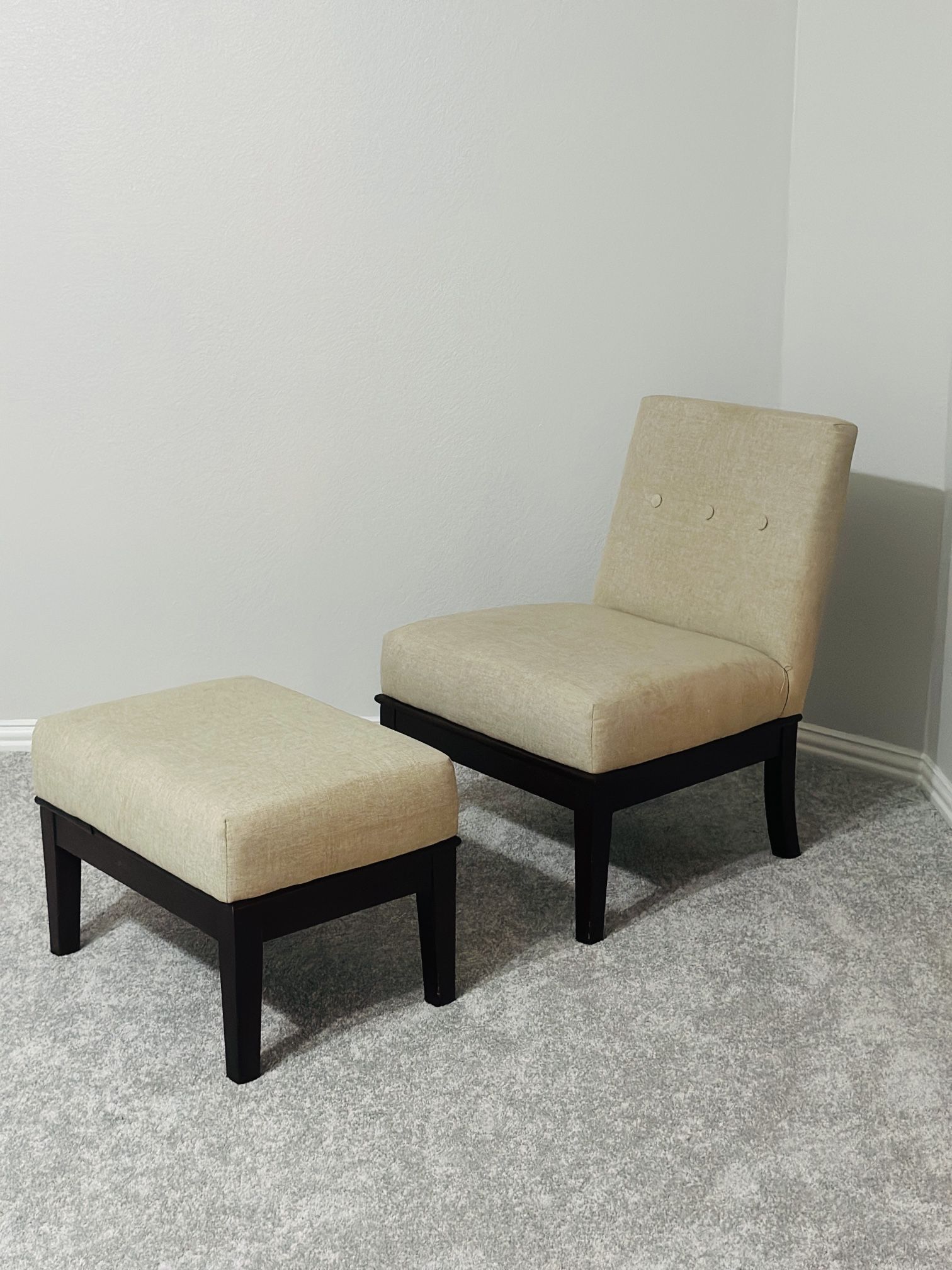 Chair and Ottoman 