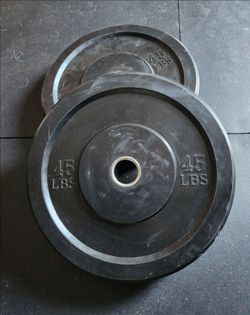 2 x 45 lbs Olympic Bumper Plates