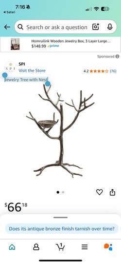 Jewelry Tree with Nest