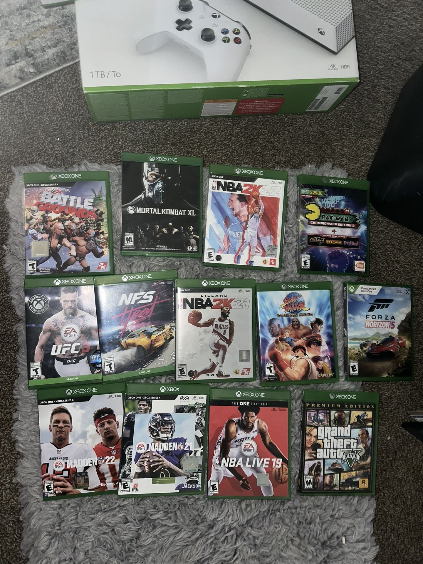 Xbox One Games Barely Used N Some New
