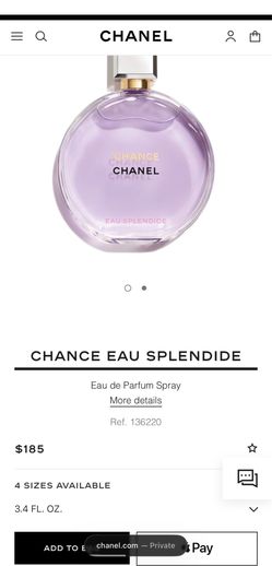 Chanel Eau Splendide Eau de Parfum 3.4oz