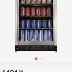 Stainless Steele Glass Door Beverage Chiller 