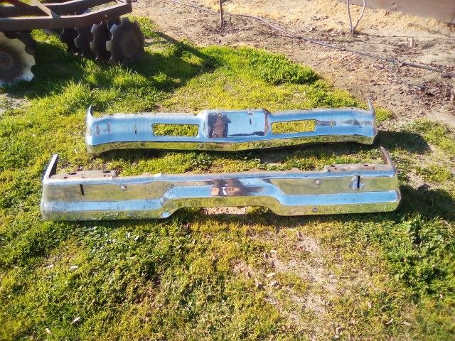 2 Old Chrome Bumpers