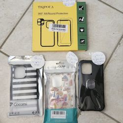 NEW- 4 Case's & 1 screen protector for iPhone 14 Pro Max 