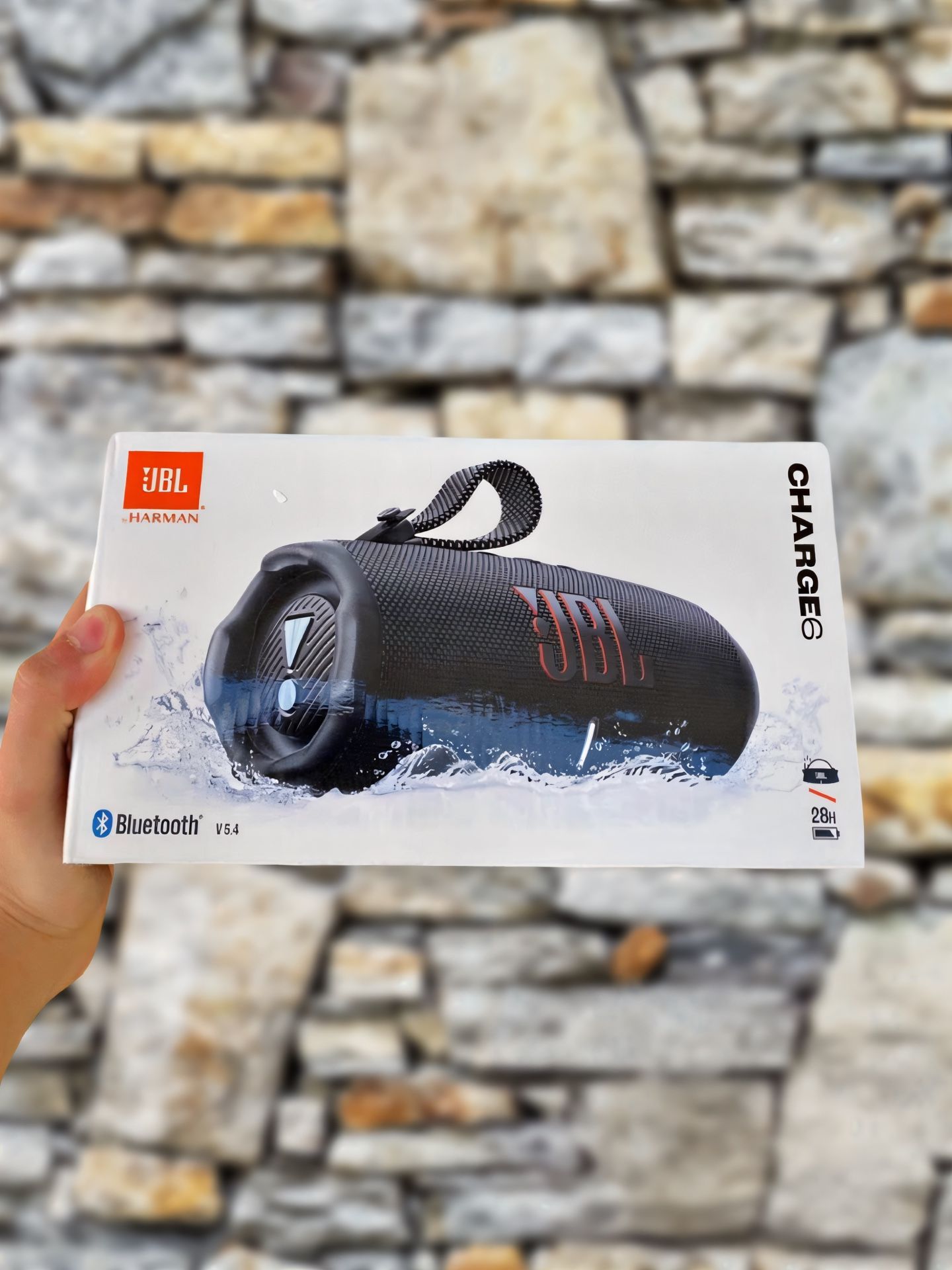 100% Authenticated & Verified JBL Charge 6 – | Newest Charge Model | W Advanced Audio + Factory Enabled Warranty