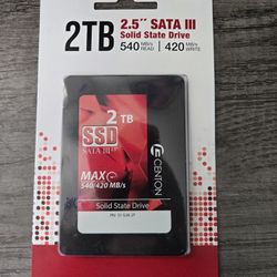 2TB 2.5" SATA III SSD hard drive