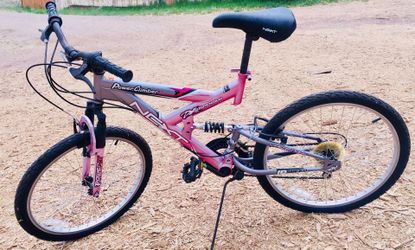 Next 26 18 speed power climber full duel ZX suspension pink grey white silver and black mountain bike for Sale in Grand Junction CO OfferUp