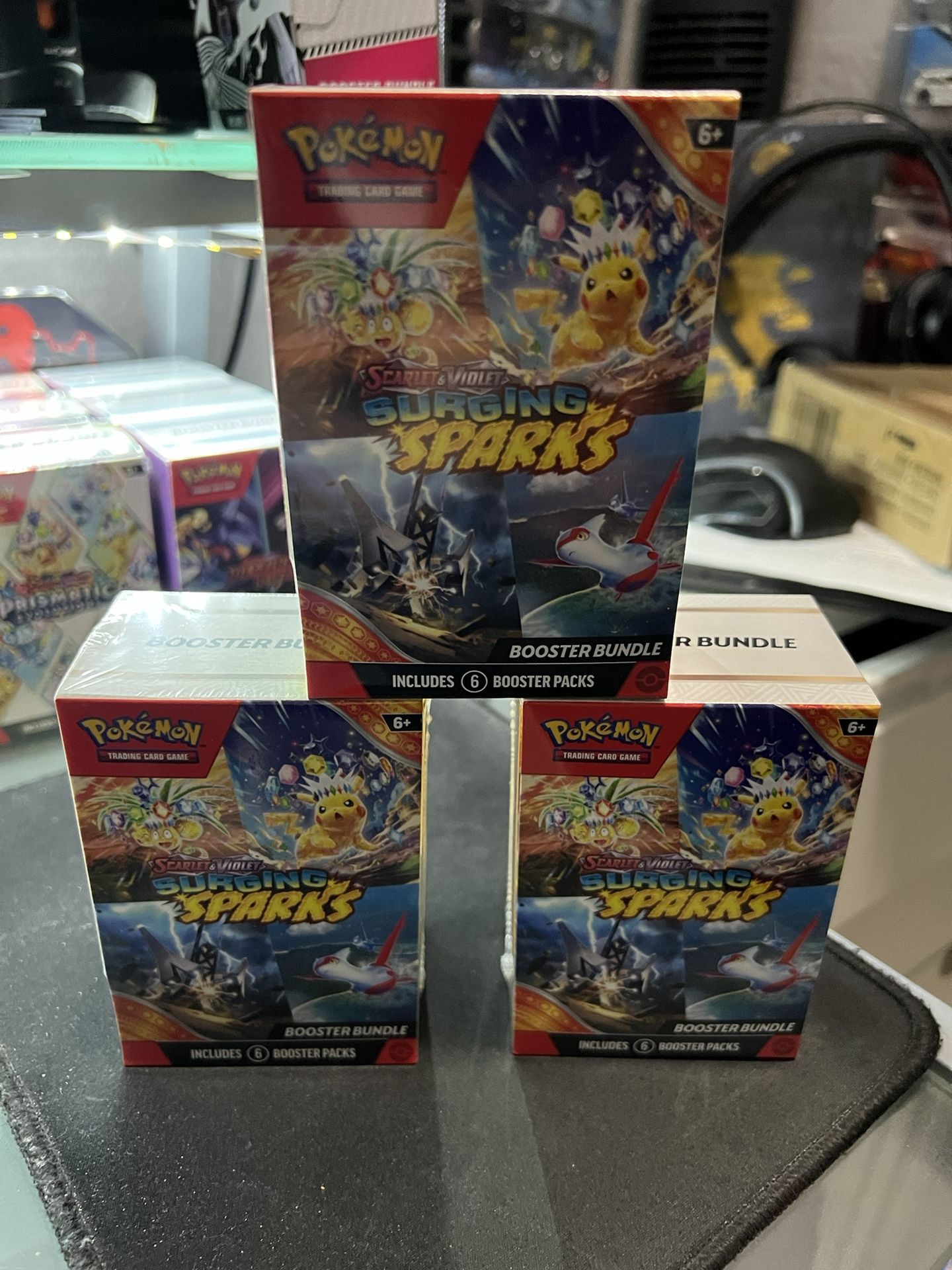 Pokemon Surging Sparks Booster Bundles X3 